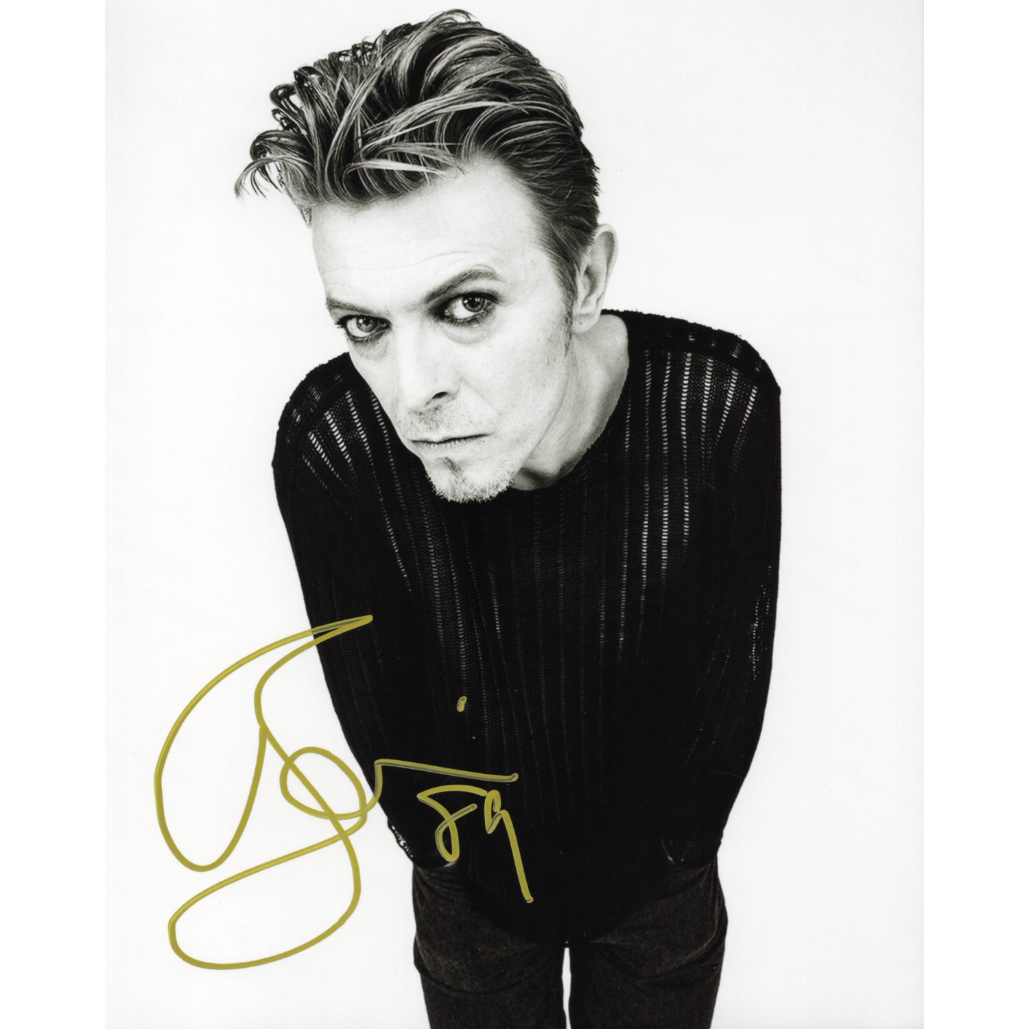 ミックジャガー デビットボウイ サイン アナログ レコード 直筆サイン ミック・ジャガー David Bowie 直筆サイン入りレコード LP